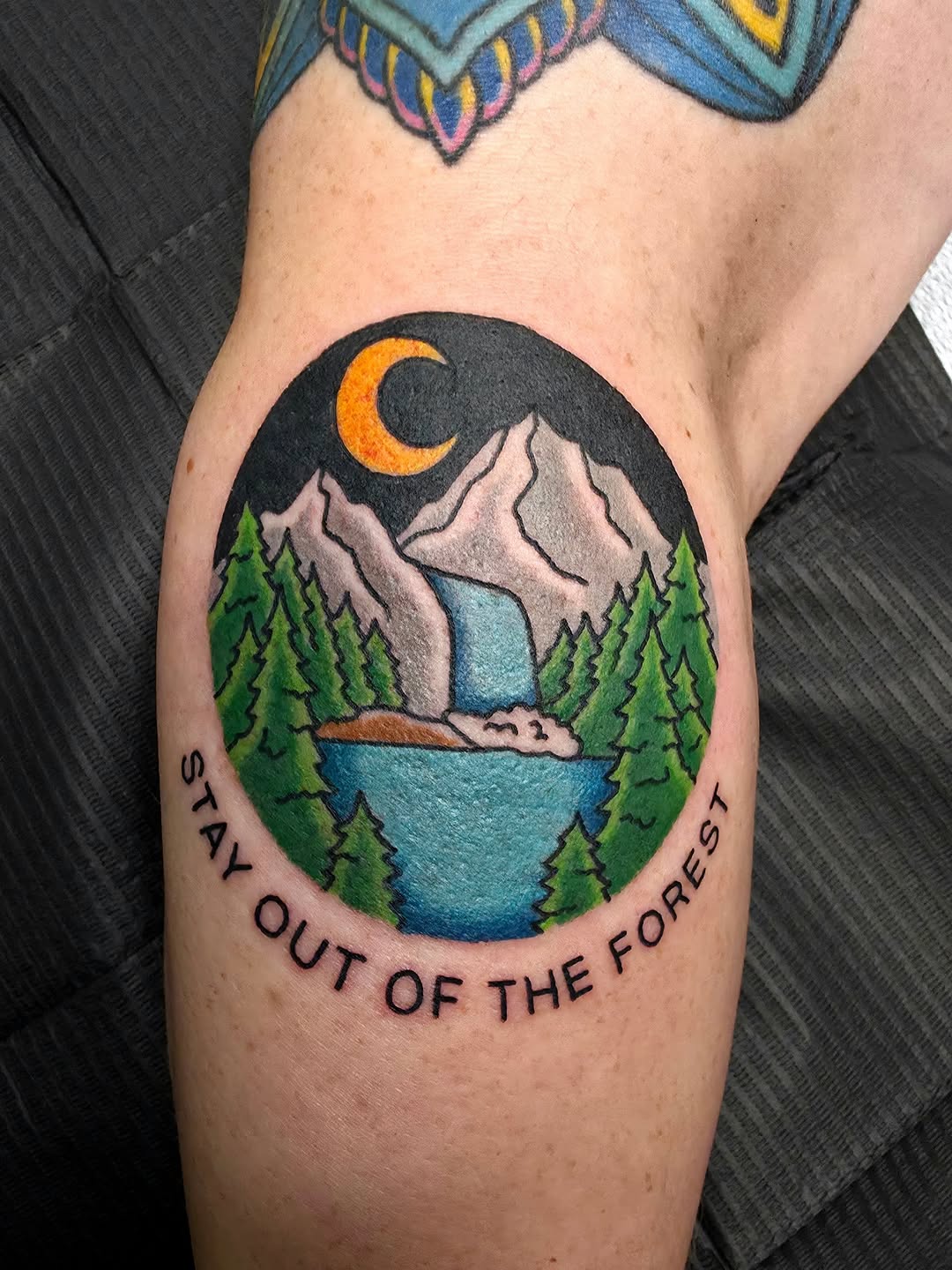 Tattoo by @michaela.rose.tattoo — illustrative, lettering_script