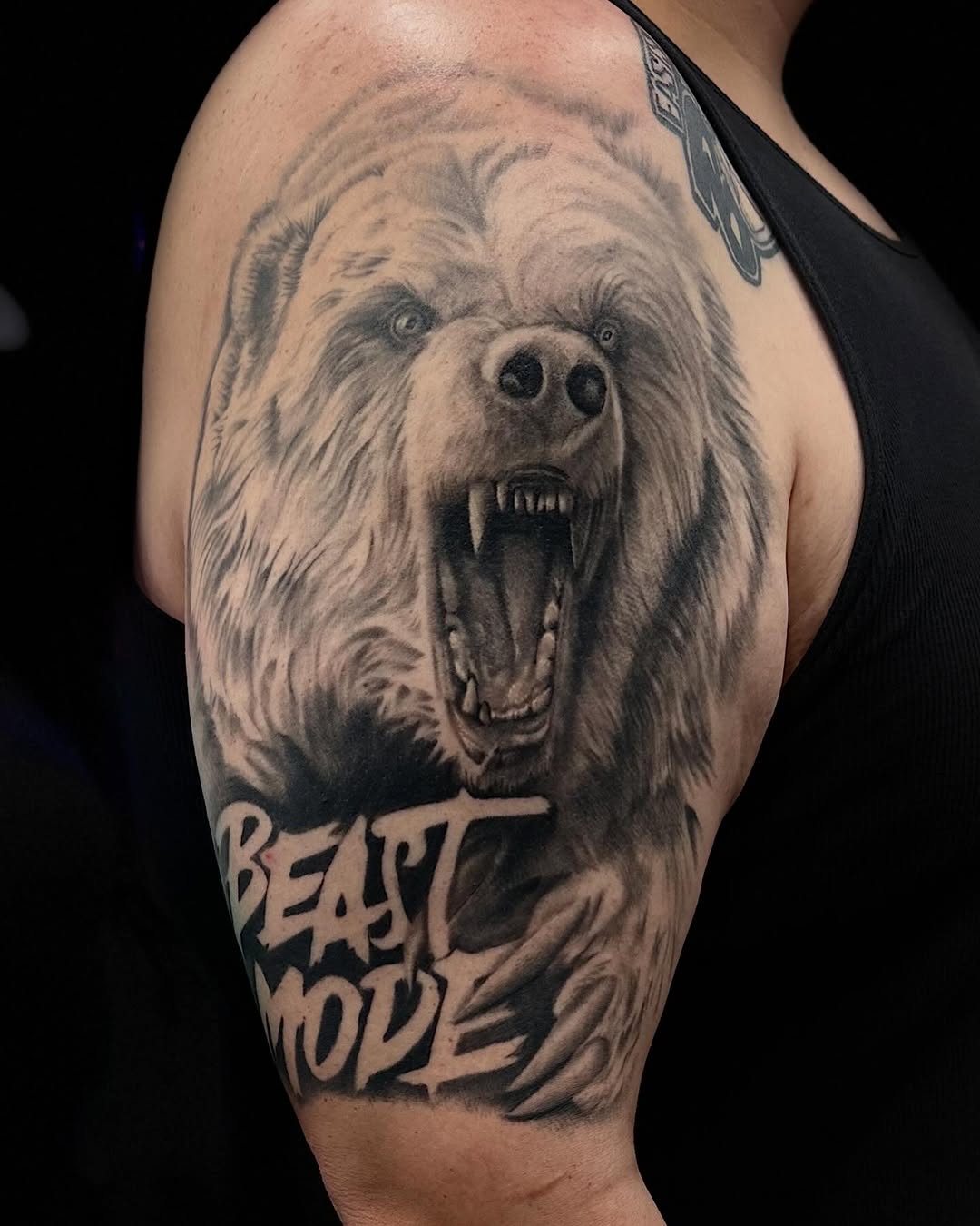 Tattoo by @brknsocialclub — realism, lettering_script