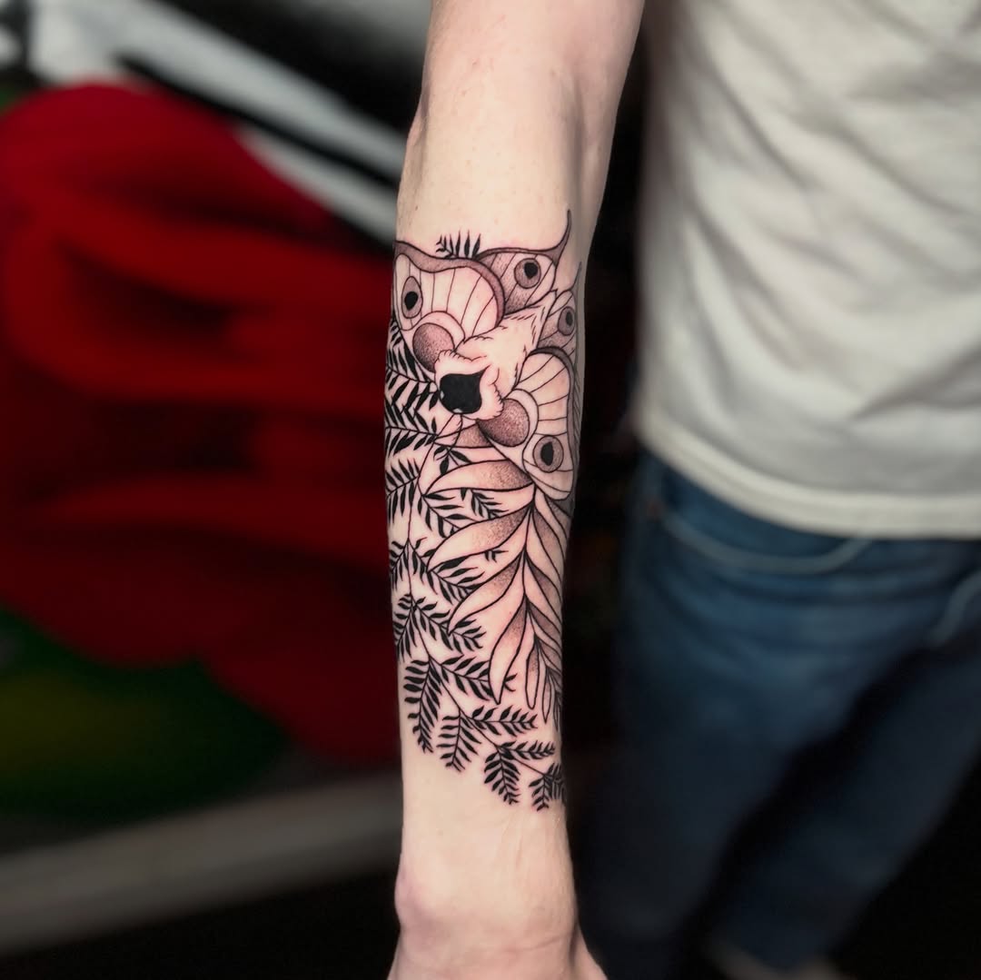 Tattoo by @5am.x.tattoos — black_and_grey, fine_line