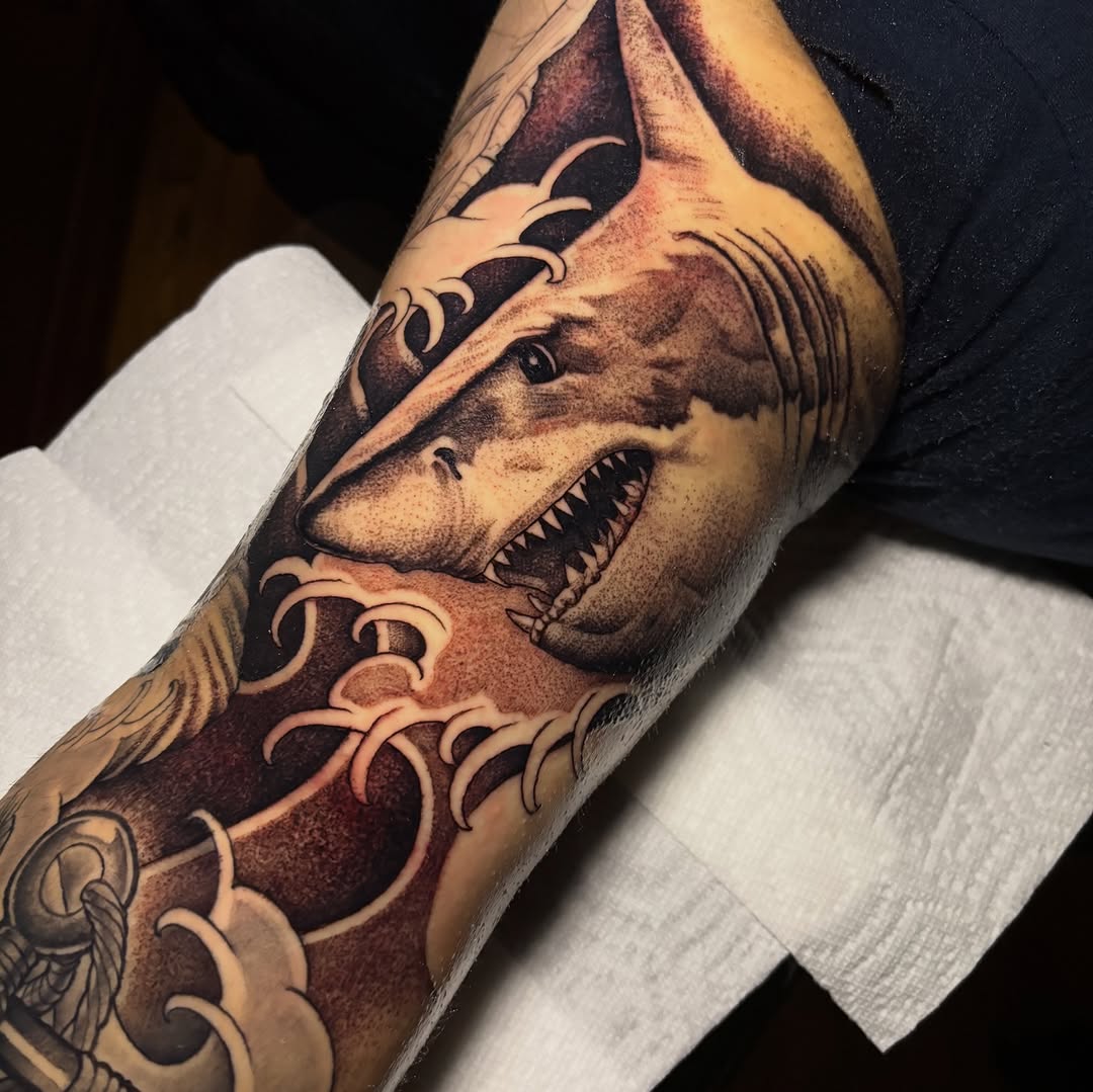 Tattoo by @chenzotattoos — realism, black_and_grey