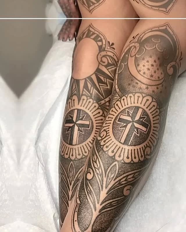 Tattoo by @rahe.emjacobs — blackwork, ornamental