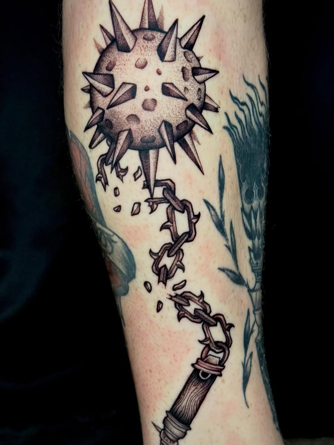 Tattoo by @luckyseventattoos — black_and_grey, illustrative