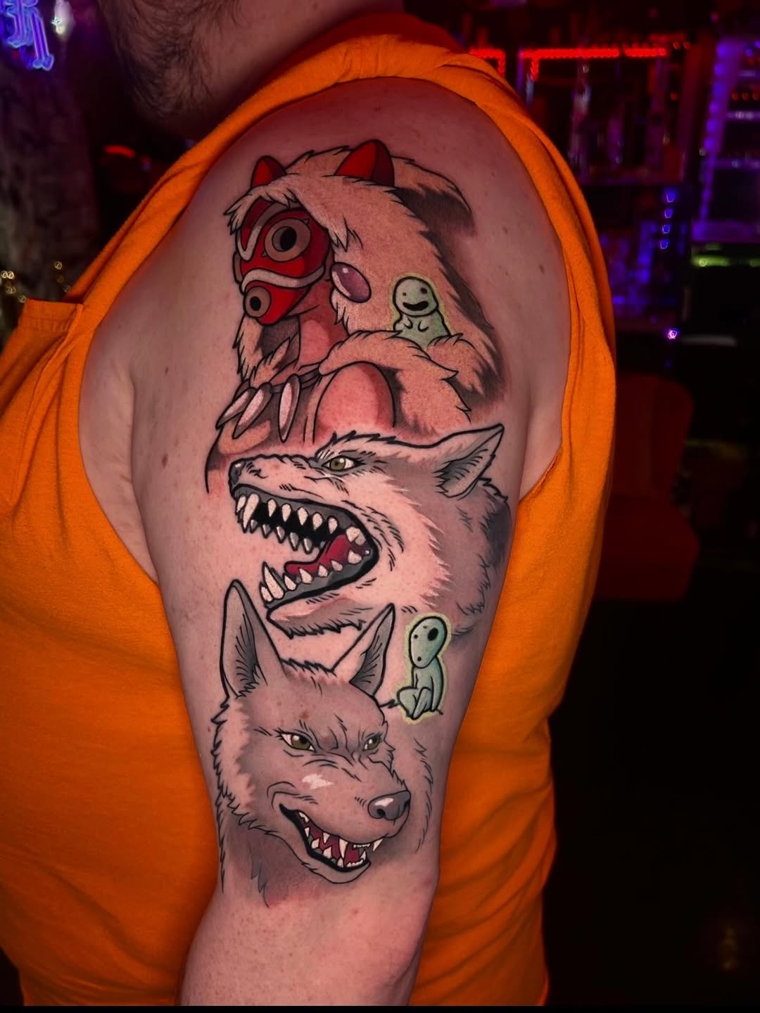 Tattoo by @petaltattoo — anime, black_and_grey