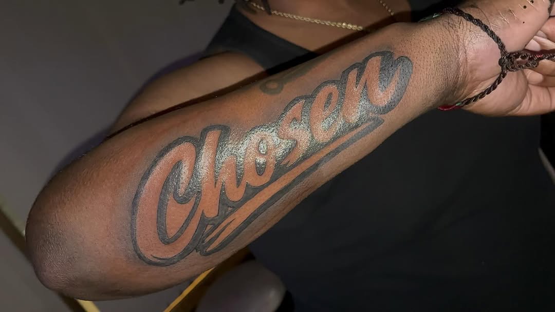 Tattoo by @tattsbypressa — lettering_script