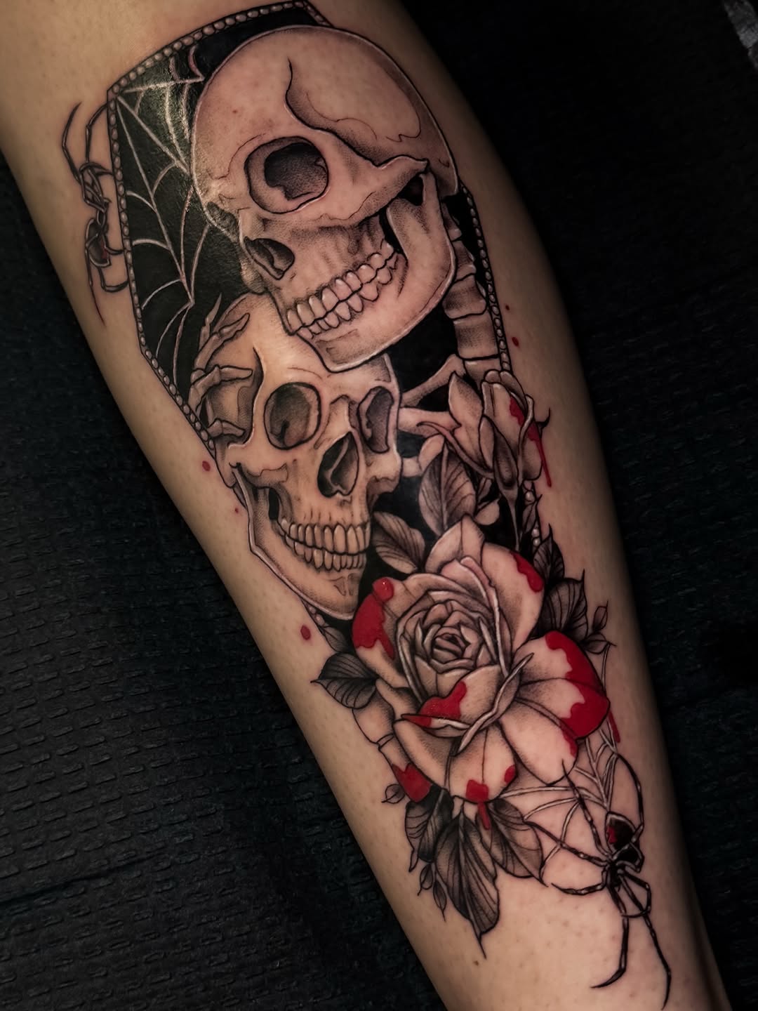 Tattoo by @cristenaro.tattooer — dark_realism, black_and_grey