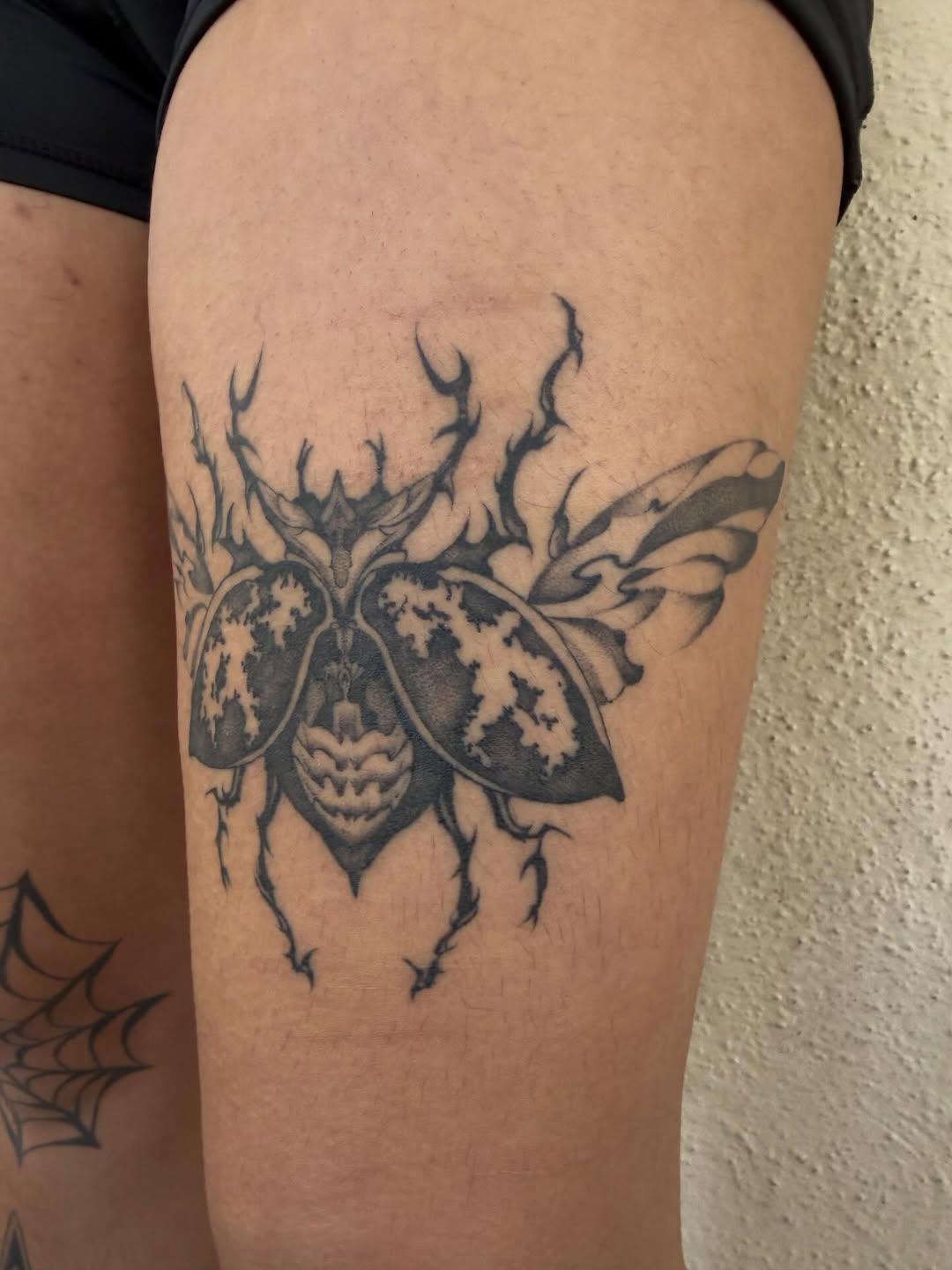 Tattoo by @polarizedbaby — black_and_grey, realism
