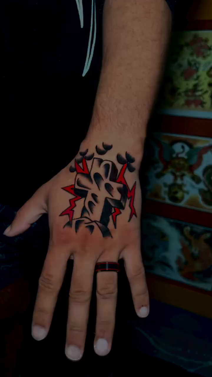Tattoo by @kindaspiky — geometric, illustrative
