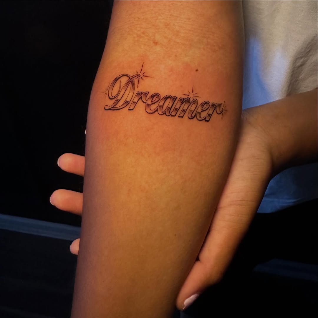 Tattoo by @jessabigelowtattoo — lettering_script, fine_line