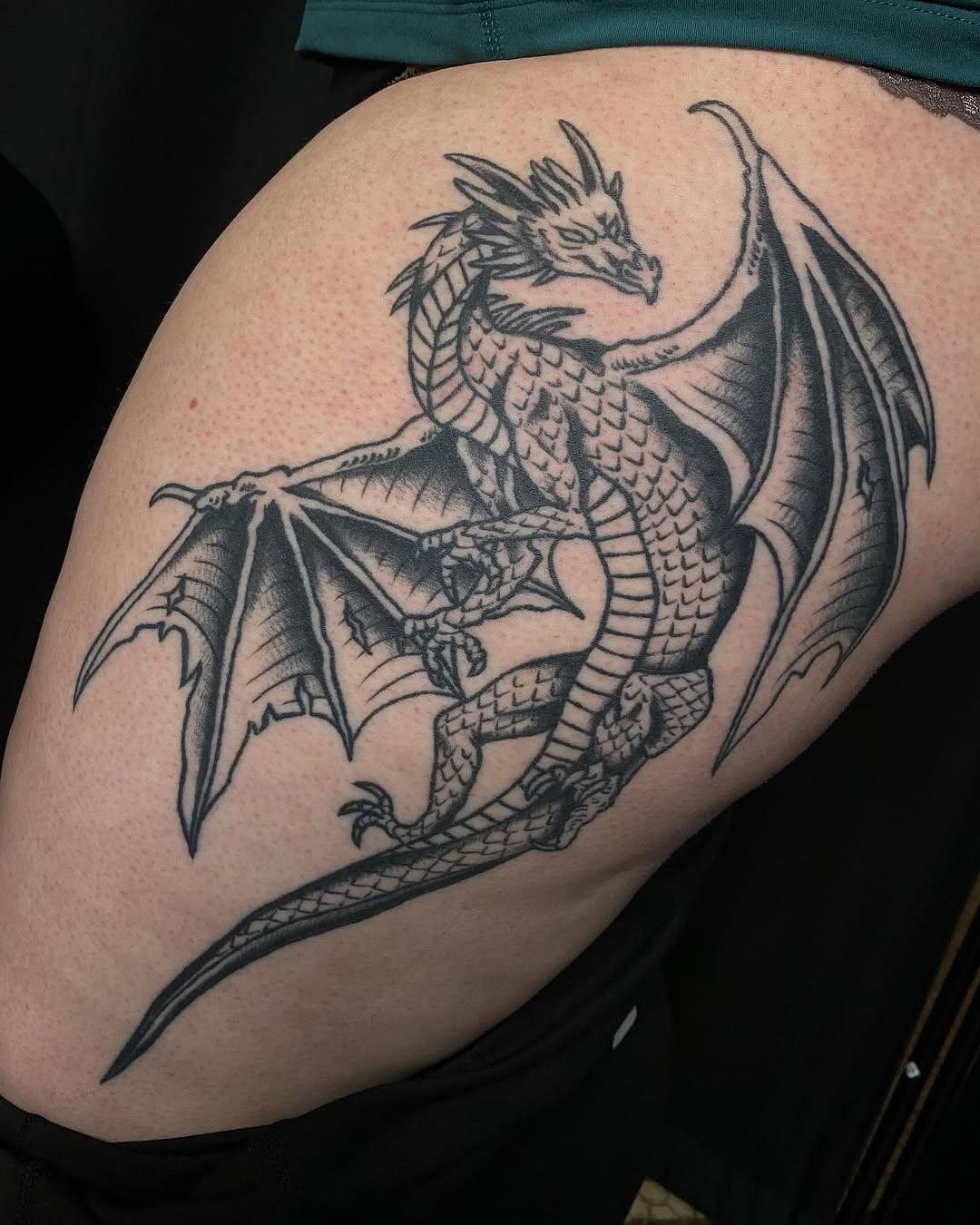 Tattoo by @morgana.sutherland — black_and_grey, realism