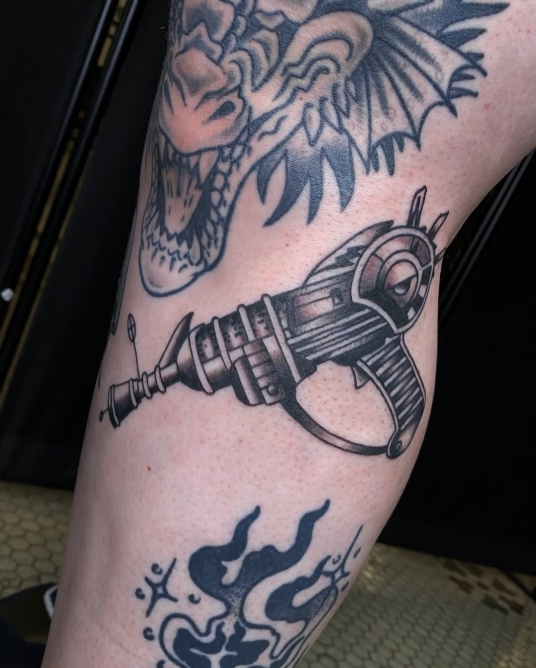Tattoo by @morgana.sutherland — black_and_grey, realism