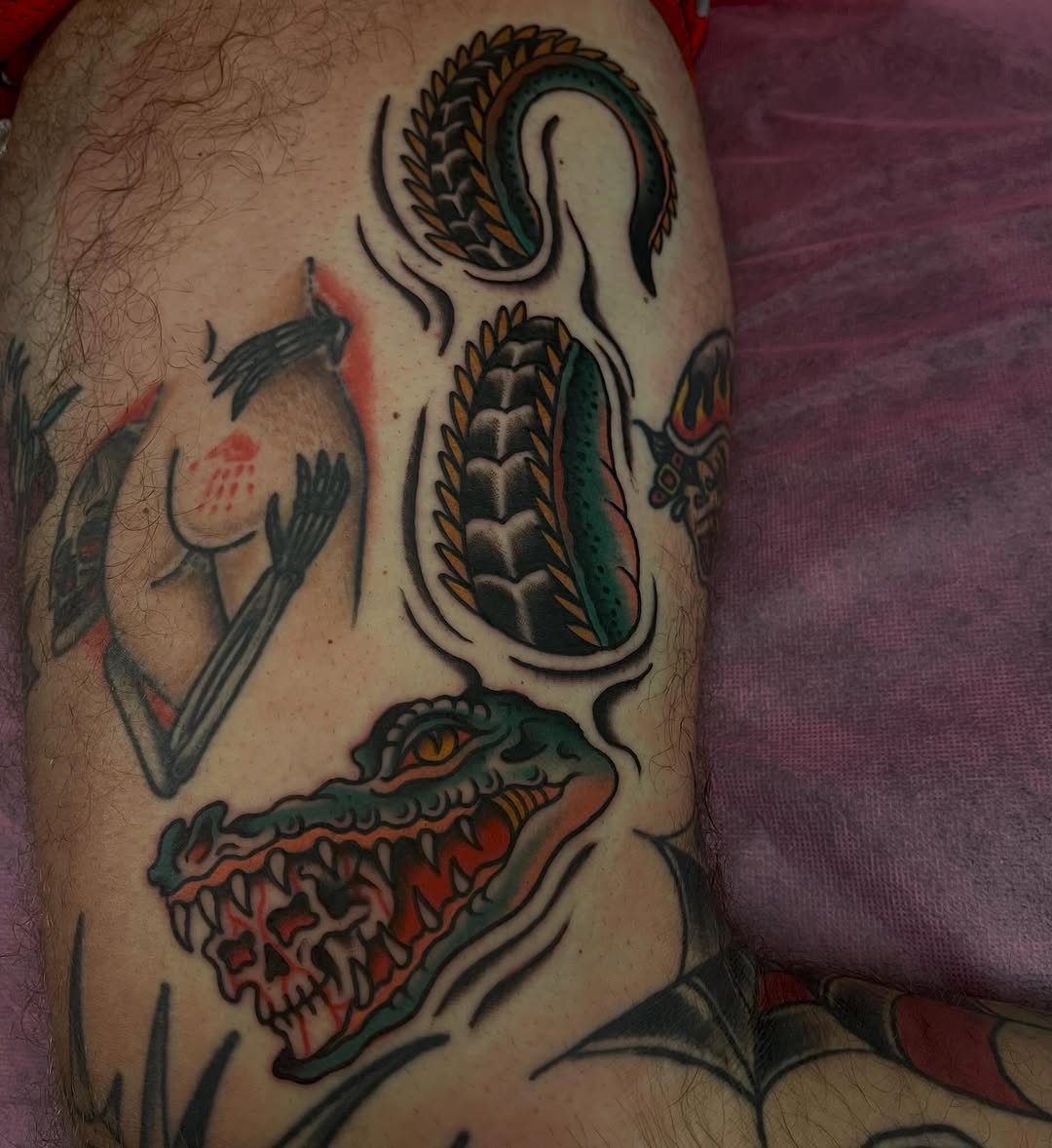 Tattoo by @leebrewstertattoos — american_traditional, illustrative