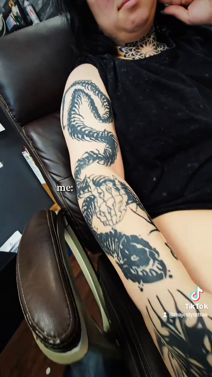 Tattoo by @dallasinkstudio — blackwork
