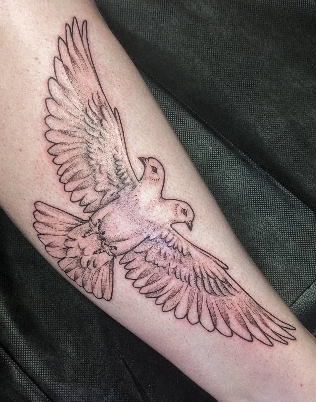 Tattoo by @feverfewtattoo — dotwork