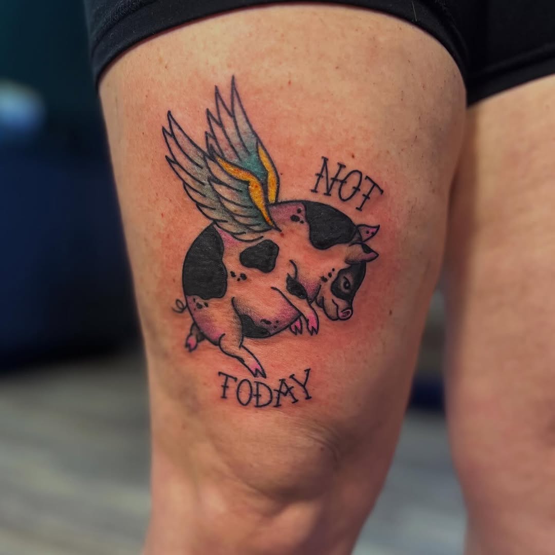 Tattoo by @vickycoleman — american_traditional, illustrative