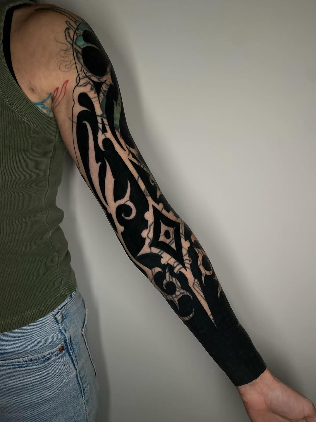 Tattoo by @scab.tailor — blackwork, ornamental