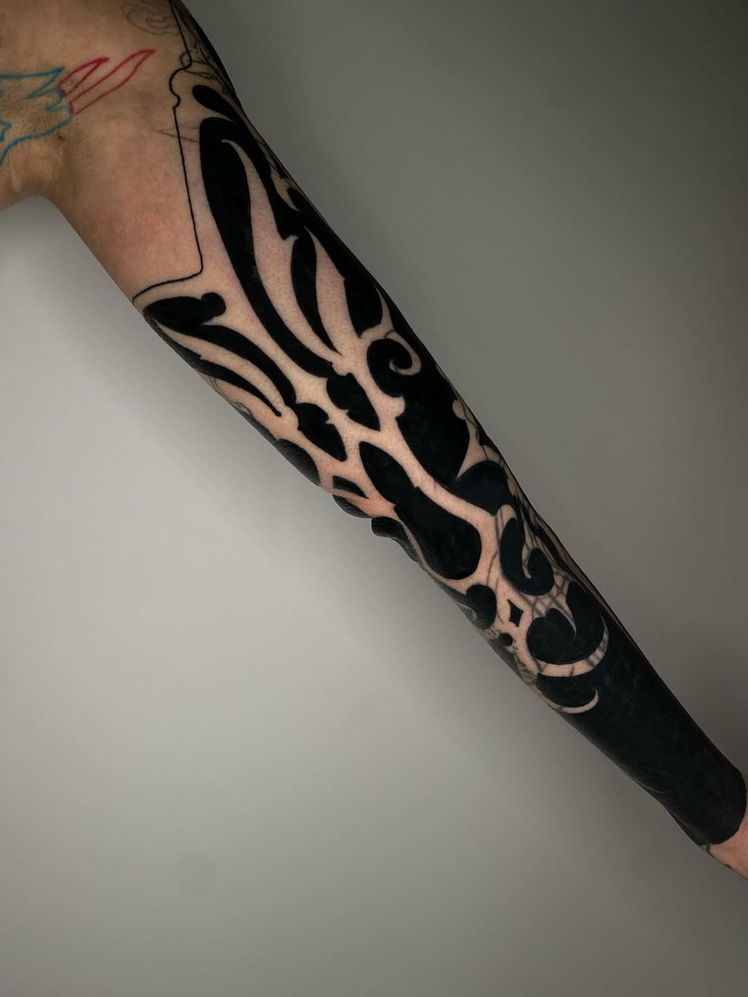 Tattoo by @scab.tailor — blackwork, ornamental