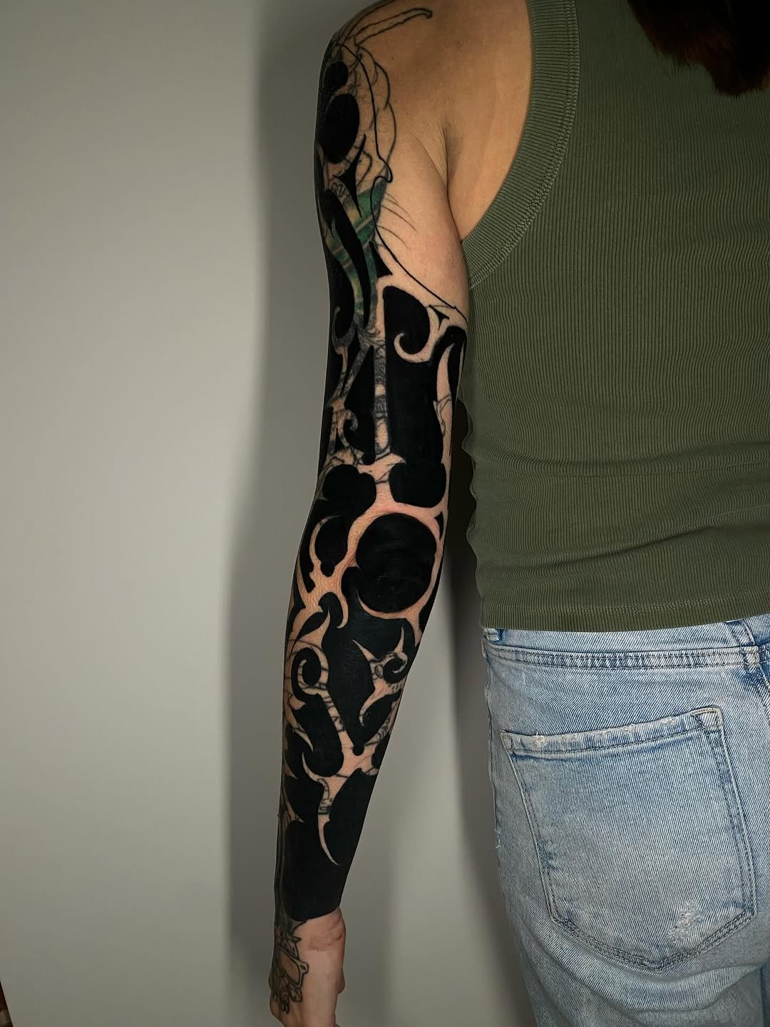 Tattoo by @scab.tailor — blackwork