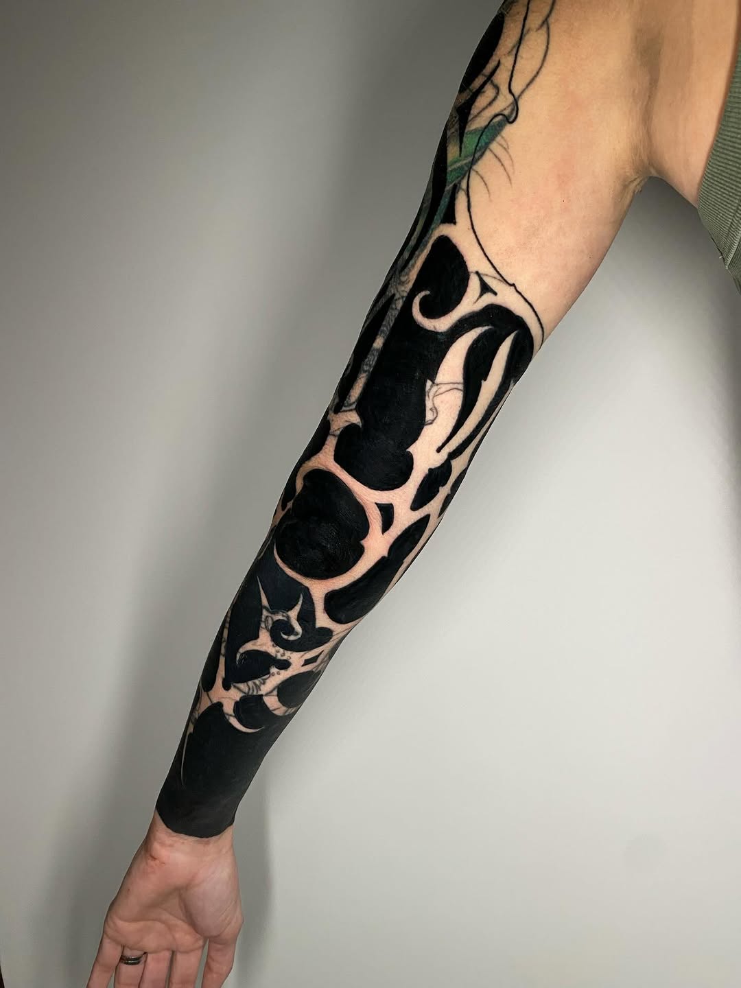 Tattoo by @scab.tailor — blackwork, ornamental