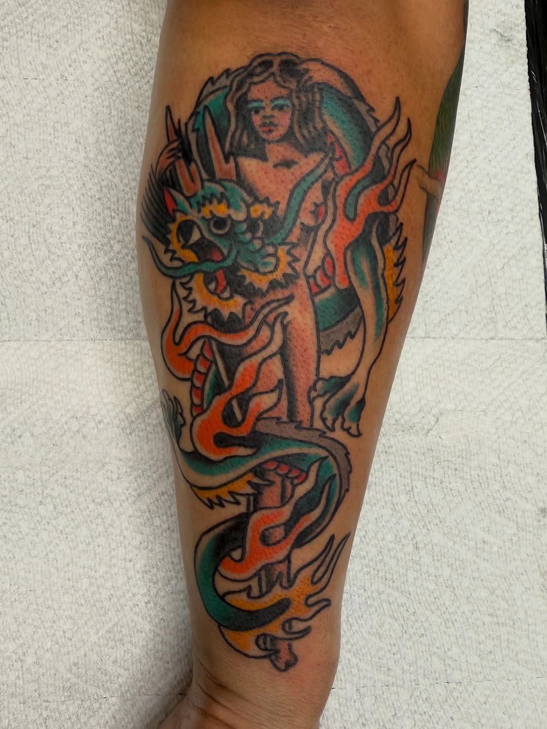 Tattoo by @_bananaz._ — american_traditional, illustrative