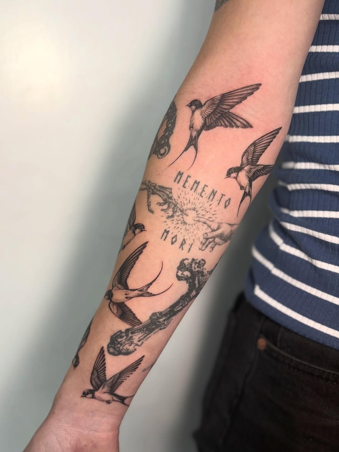 Tattoo by @tattoosbytessa_ — illustrative, black_and_grey