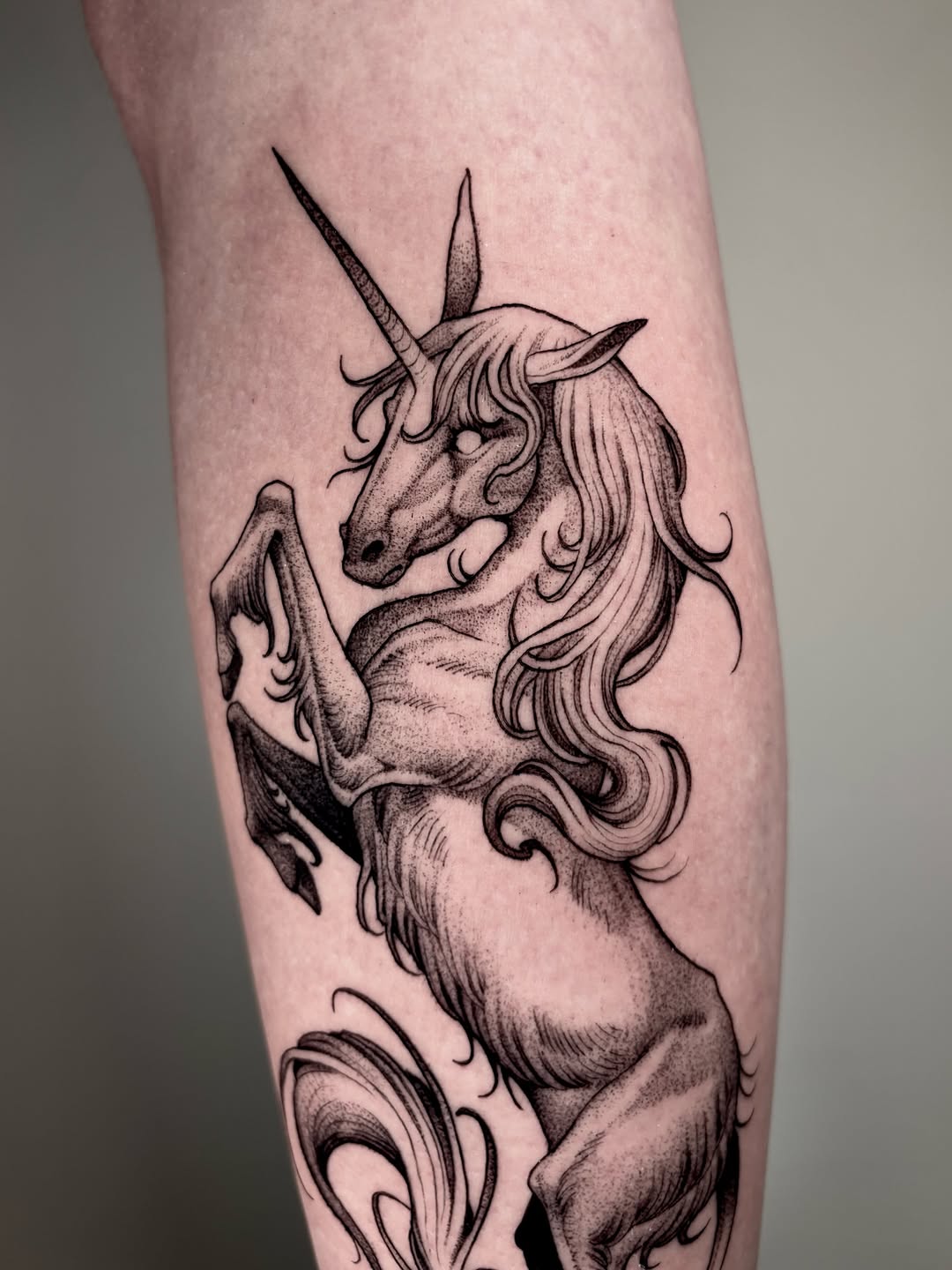 Tattoo by @crvbcore — dotwork, black_and_grey
