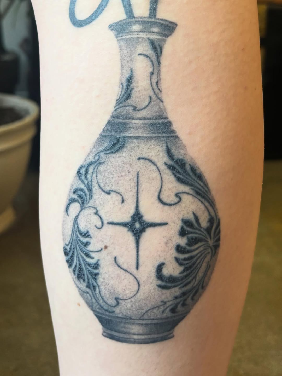 Tattoo by @kathleentattoos — black_and_grey, illustrative