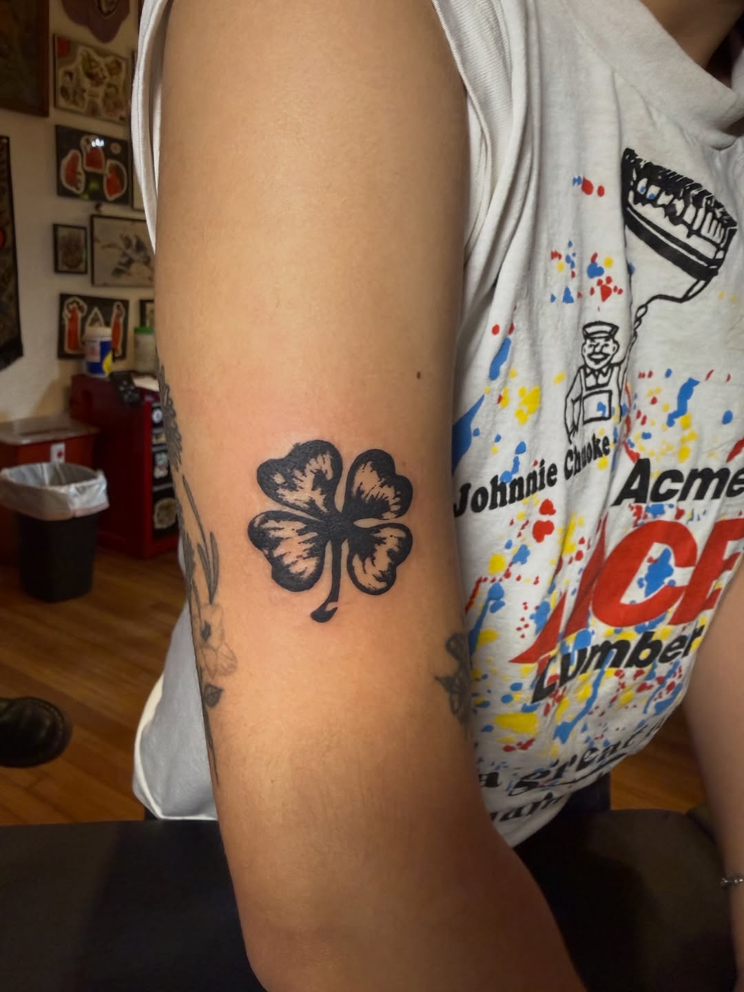 Tattoo by @sadgirltx — blackwork