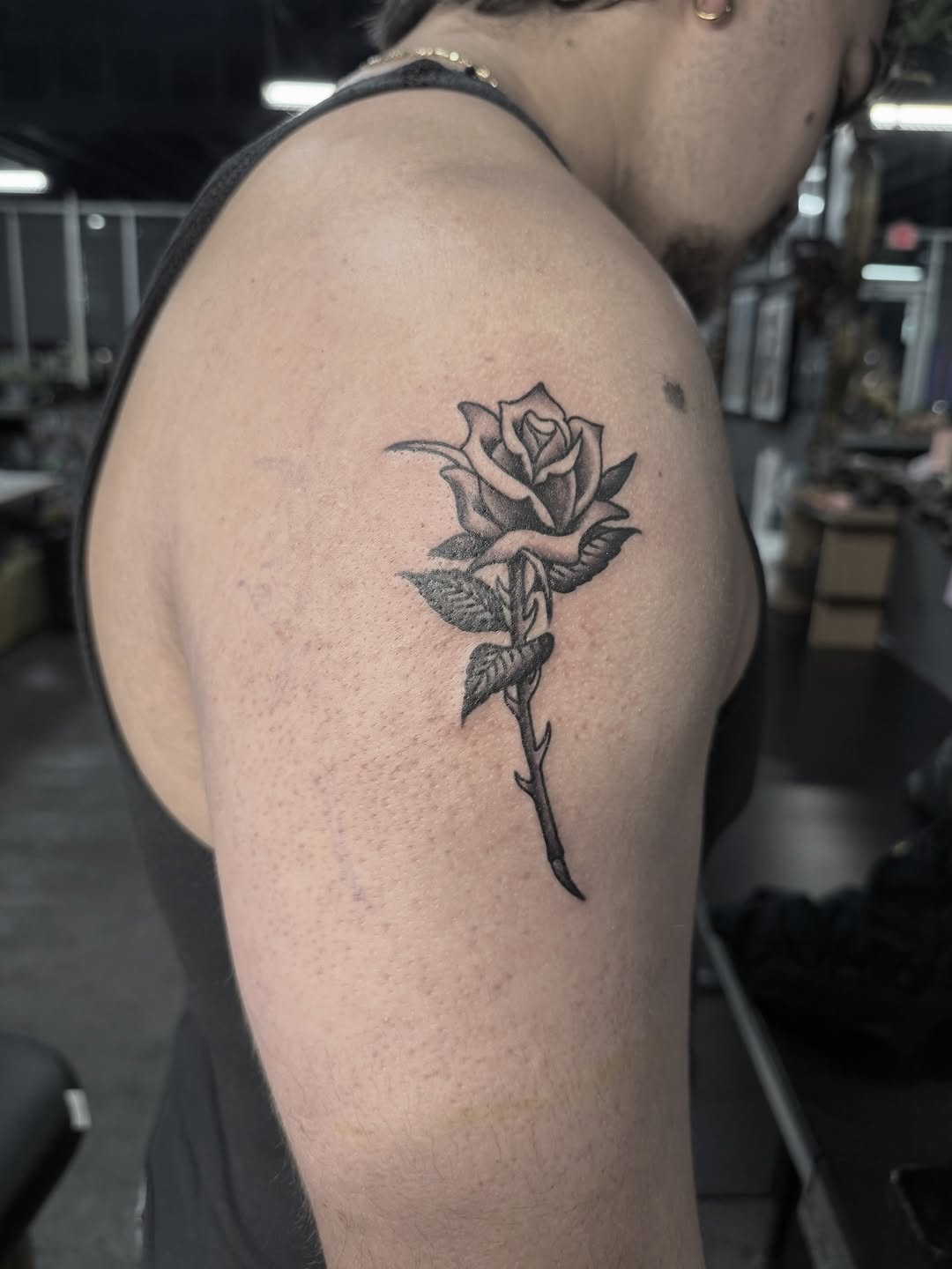 Tattoo by @sadgirltx — black_and_grey, realism