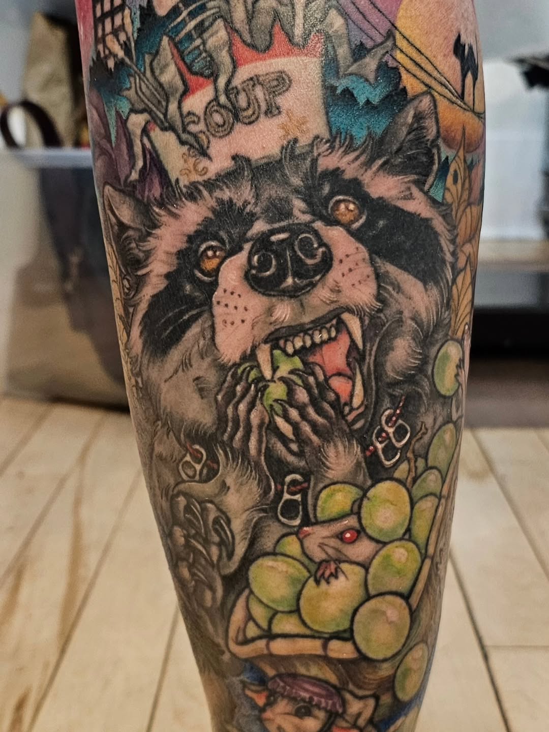 Tattoo by @erinrietzetattoo — new_school, realism