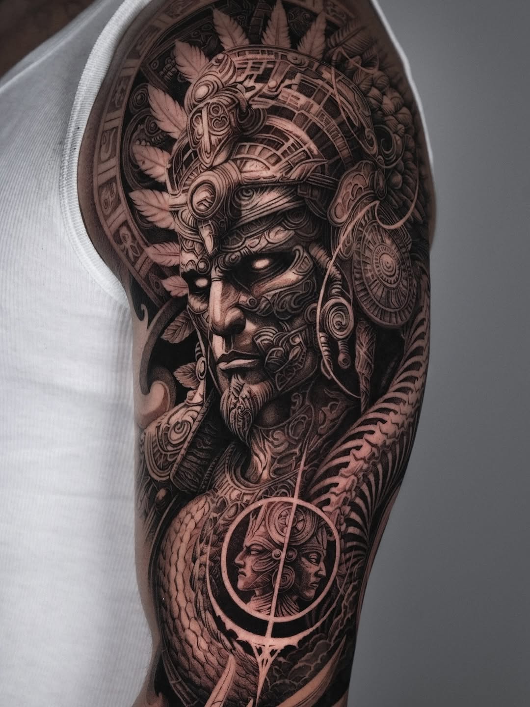Tattoo by @sumok_tattoo β realism, black_and_grey