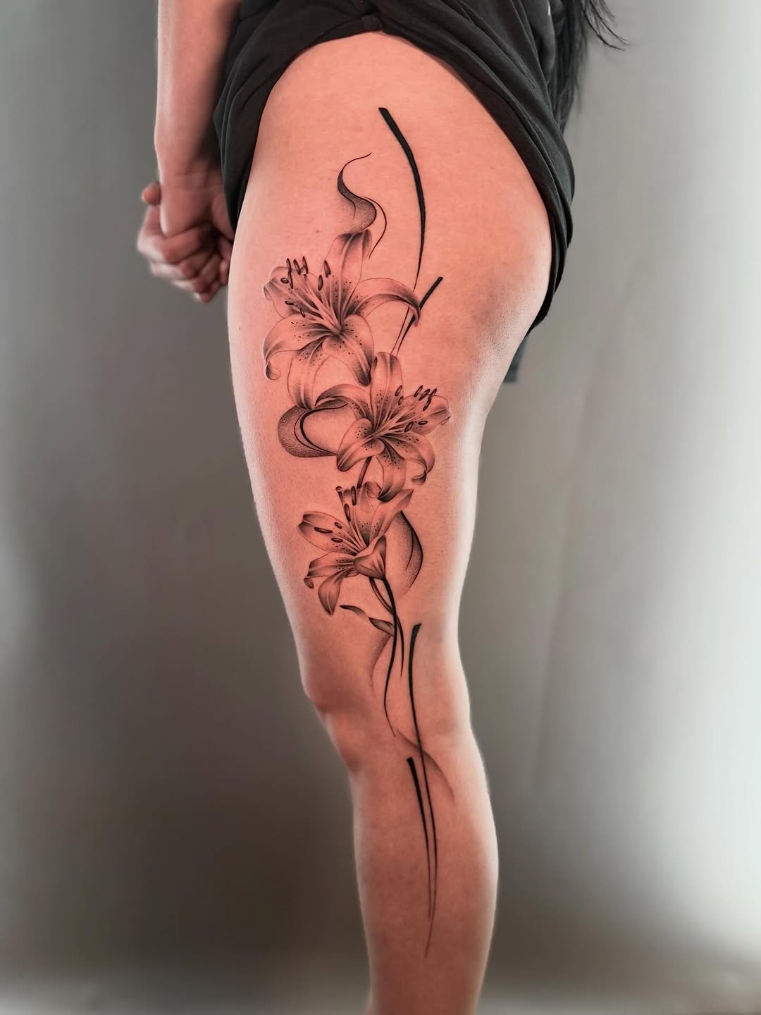 Tattoo by @namboink — fine_line, black_and_grey