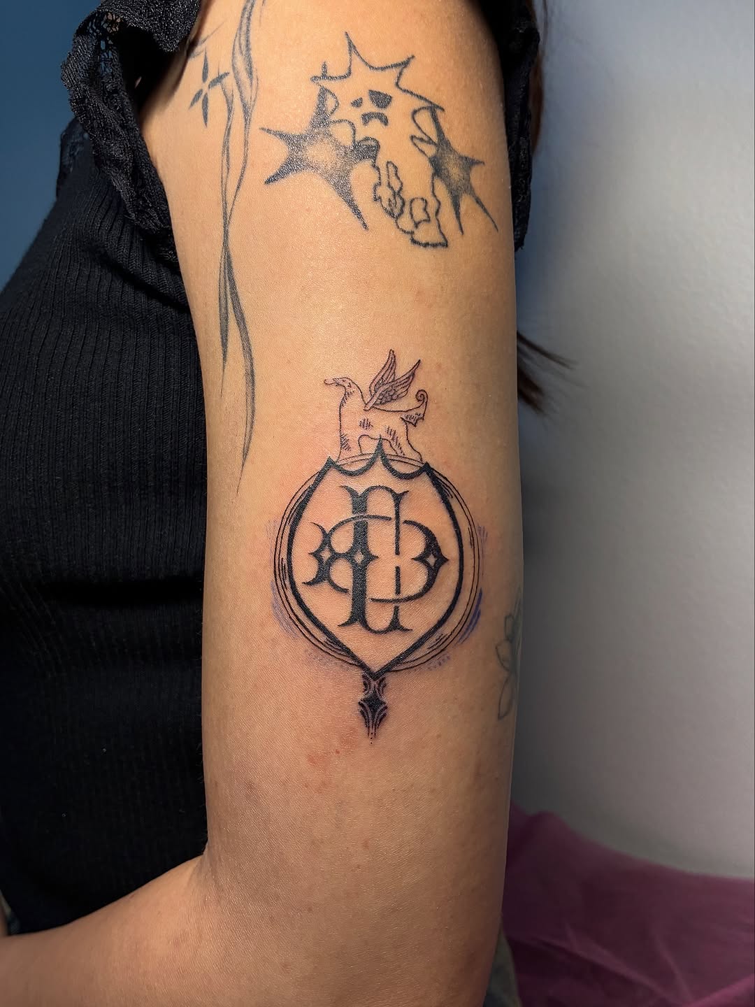 Tattoo by @sc.tatted — illustrative, blackwork