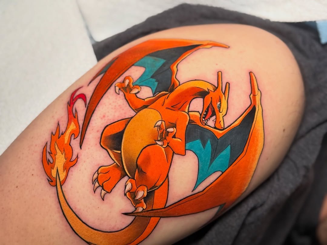 Tattoo by @lesha.misho — new_school, anime