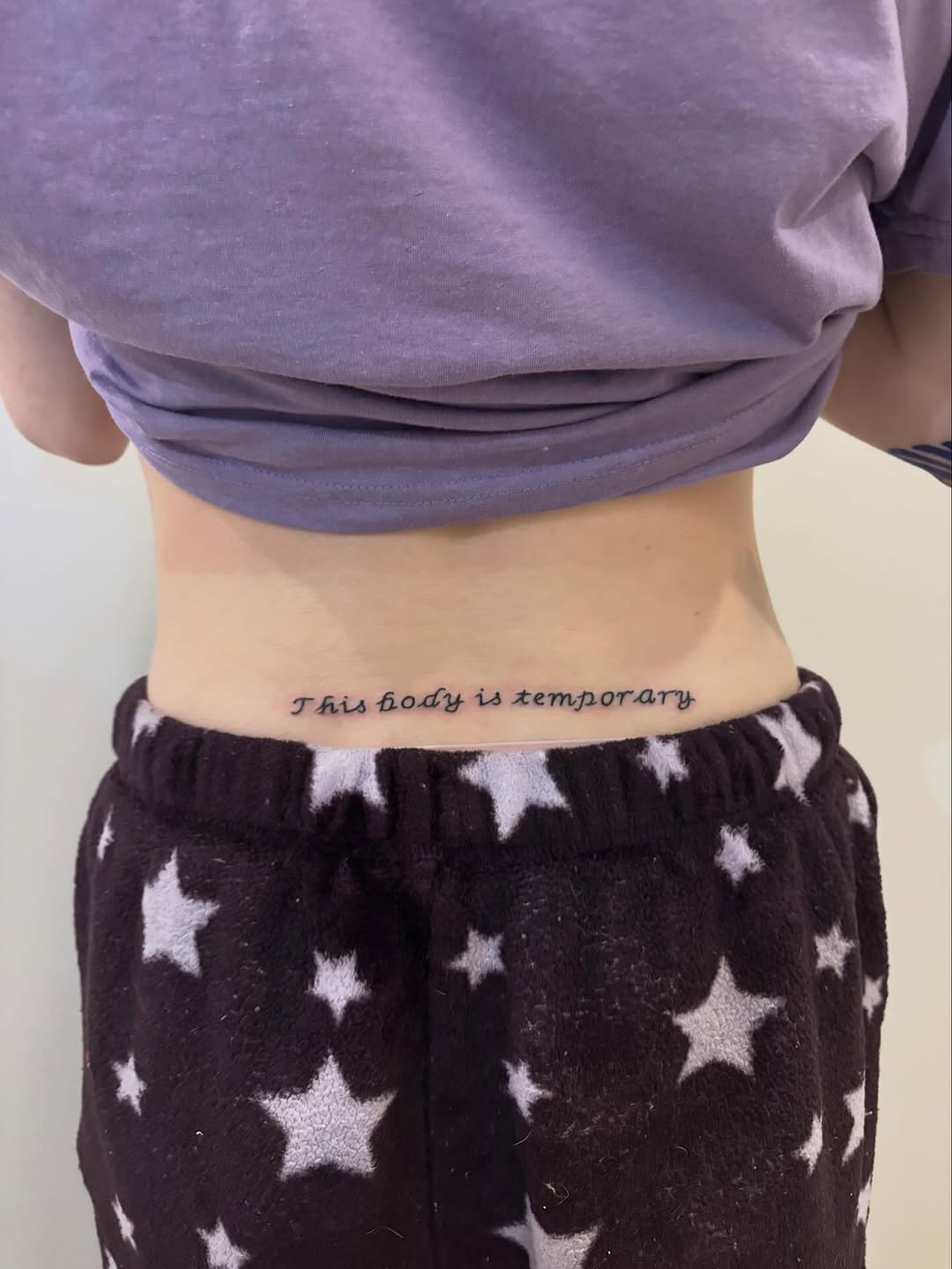 Tattoo by @j3ster.inc — lettering_script, fine_line