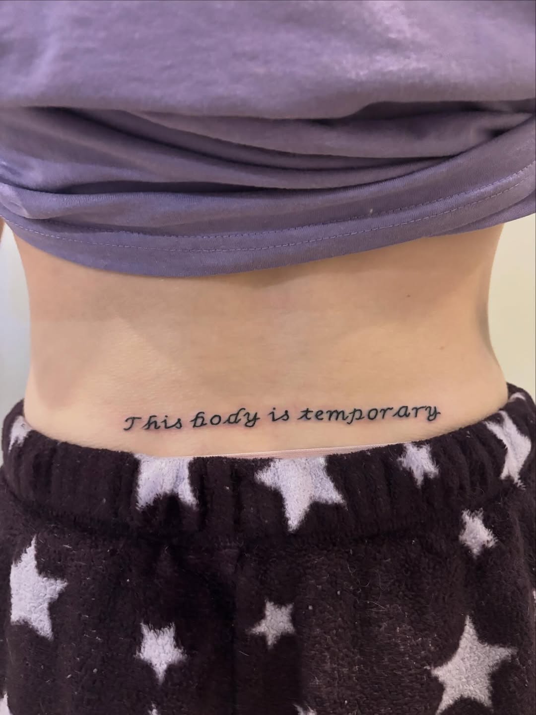 Tattoo by @j3ster.inc — lettering_script, fine_line