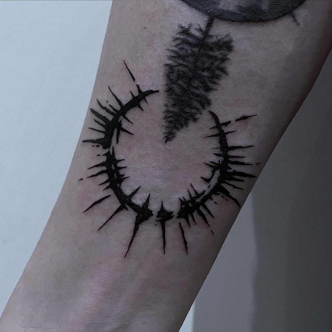 Tattoo by @dark_is_bright_ink — blackwork