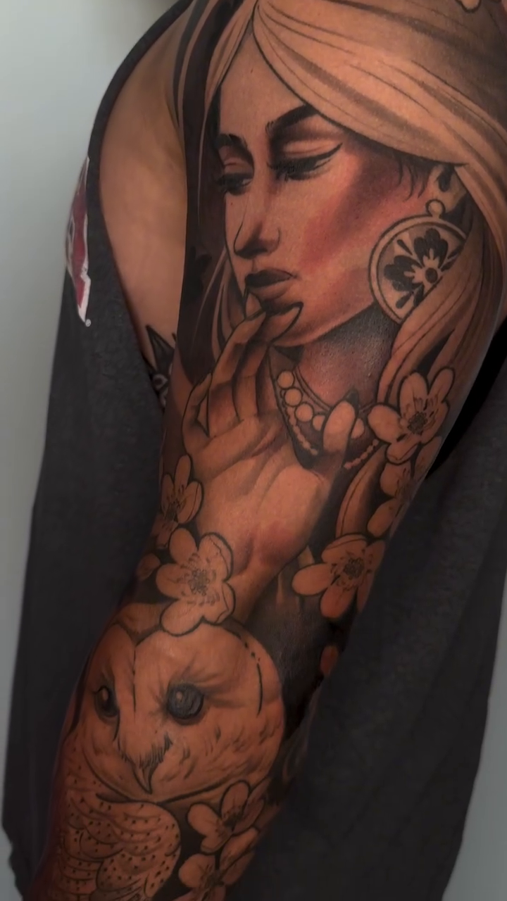 Tattoo by @artisticminded — black_and_grey, realism