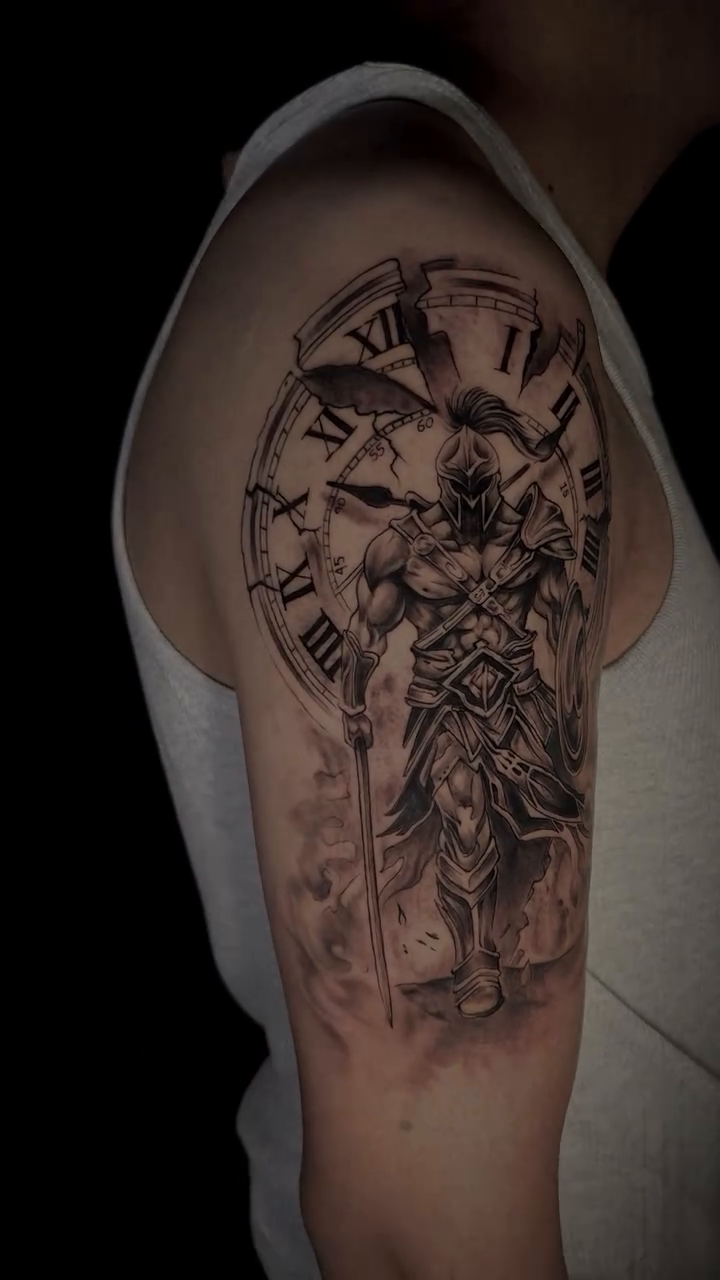 Tattoo by @hawkpiny_tattoo β black_and_grey