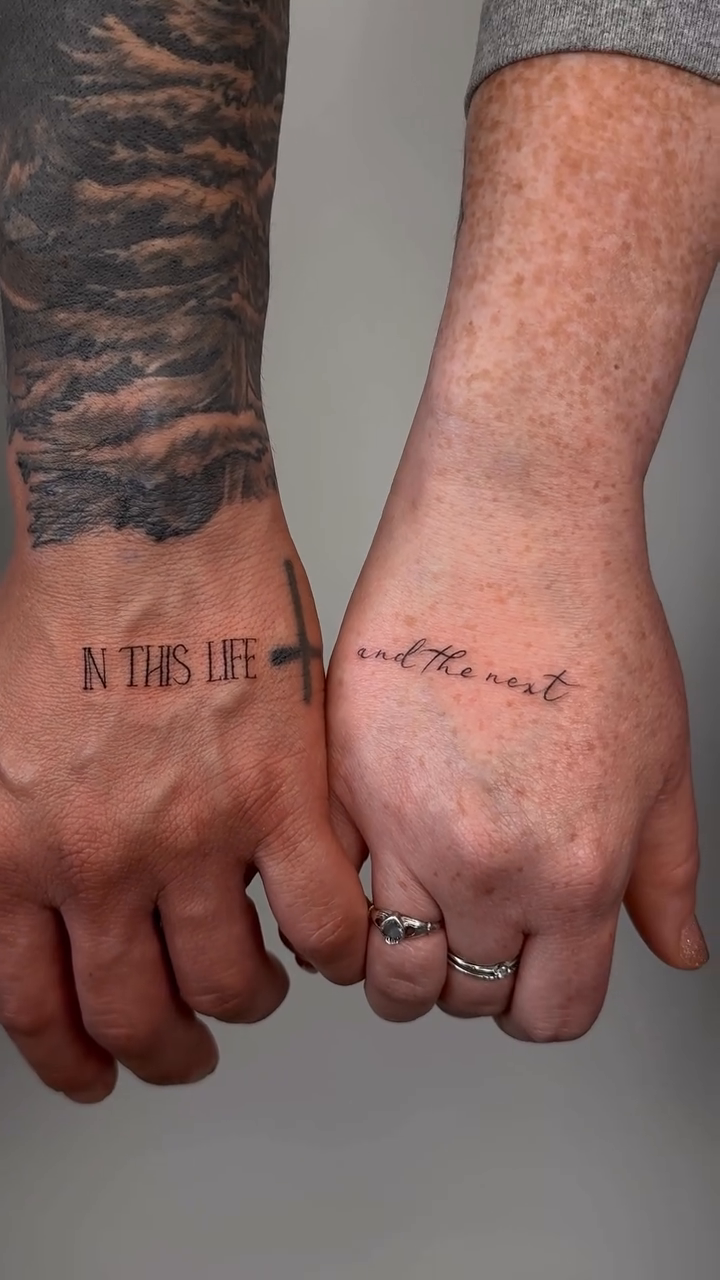 Tattoo by @vikabenito_tattoo โ lettering_script, fine_line