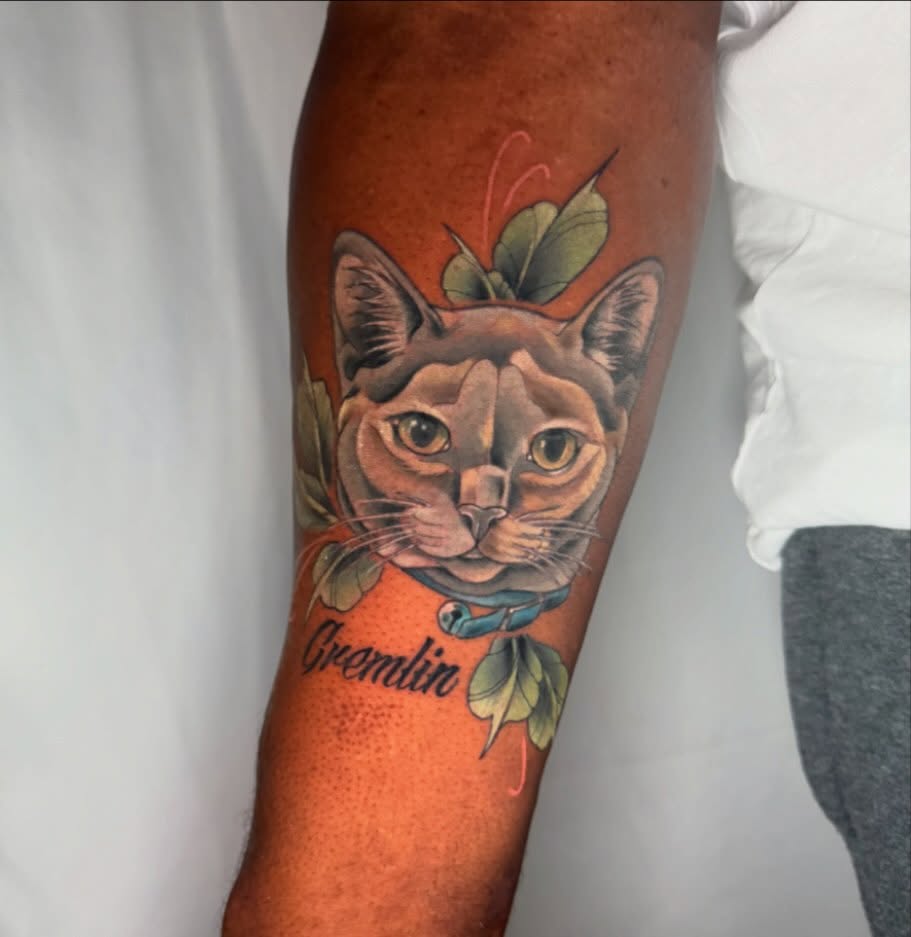 Tattoo by @hailyeahtattoos โ realism, lettering_script