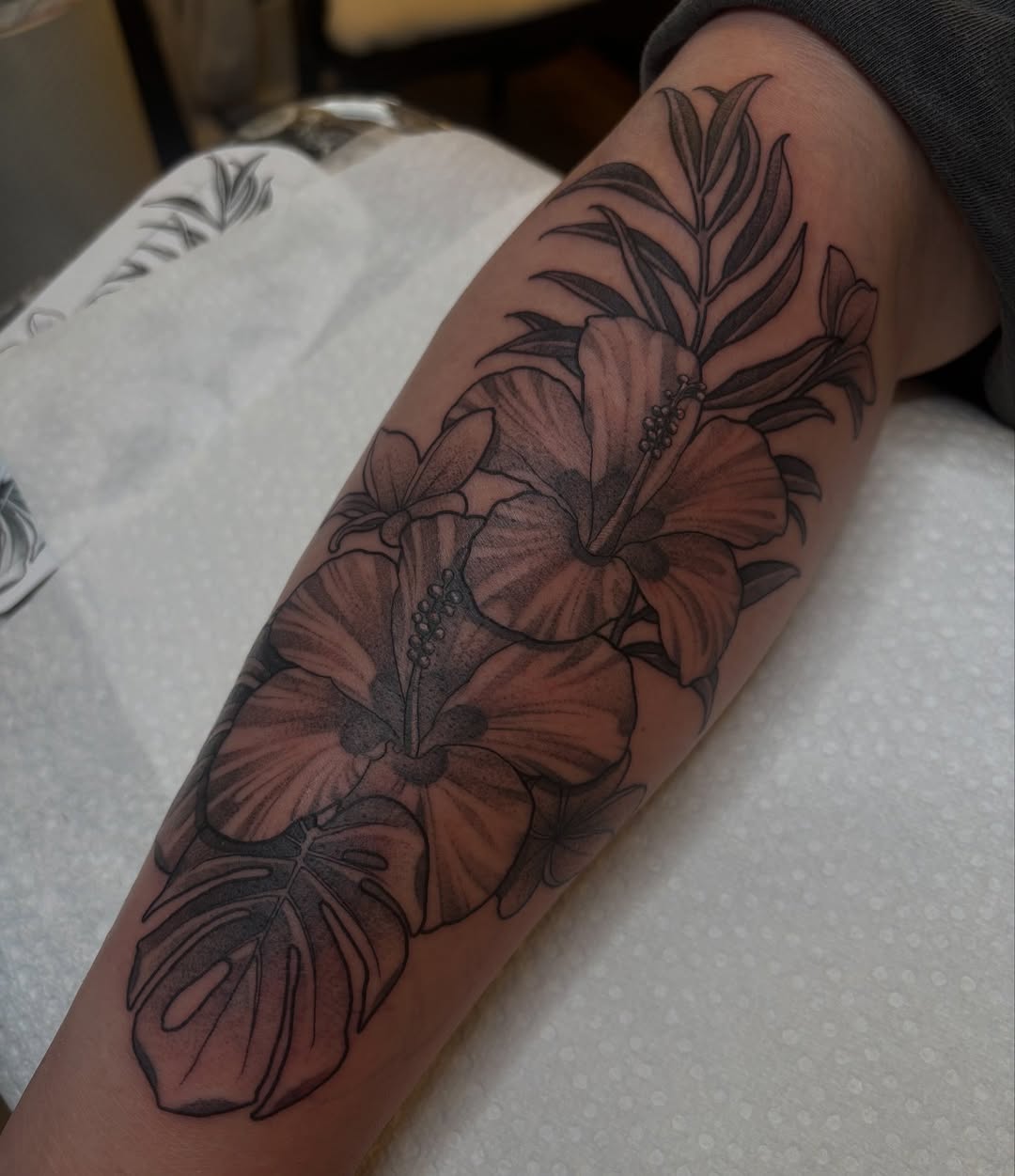 Tattoo by @madelinekristentattoo — illustrative, black_and_grey