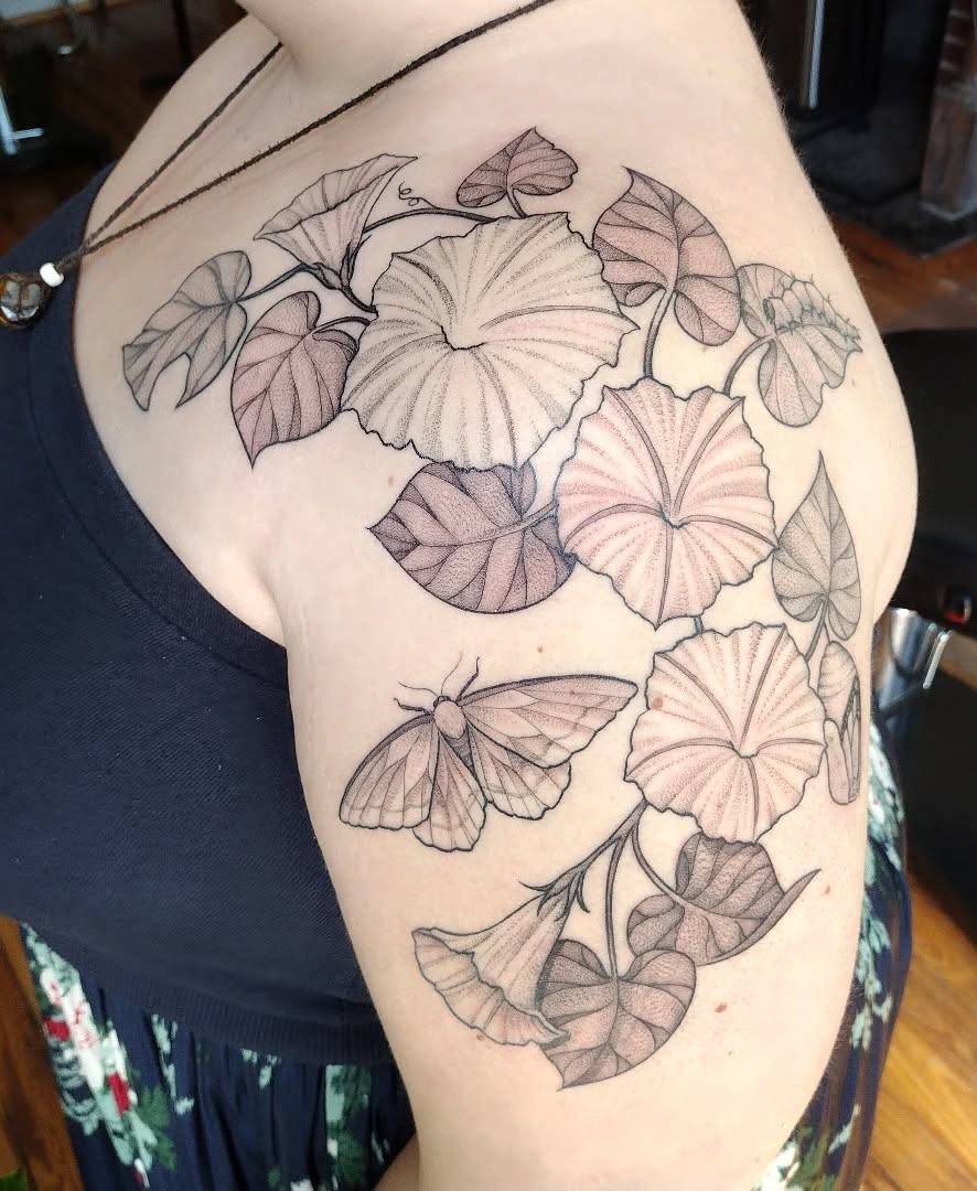 Tattoo by @em.has.ink — dotwork, fine_line
