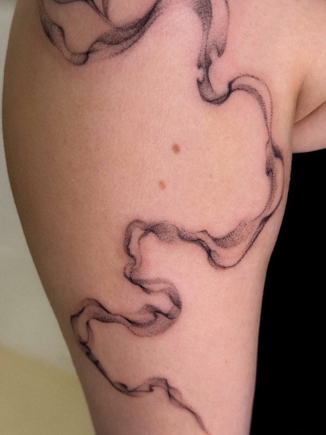 Tattoo by @madamerubis — dotwork, black_and_grey