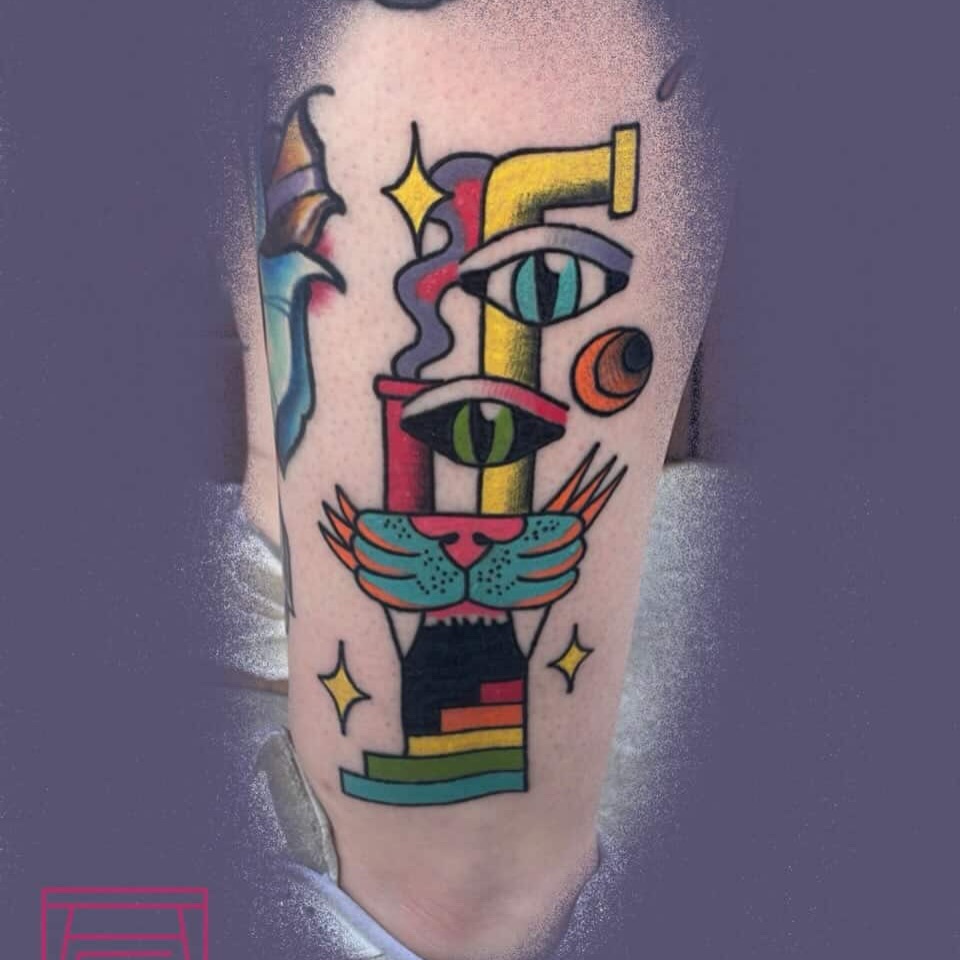 Tattoo by @jhenntattoos — illustrative, new_school