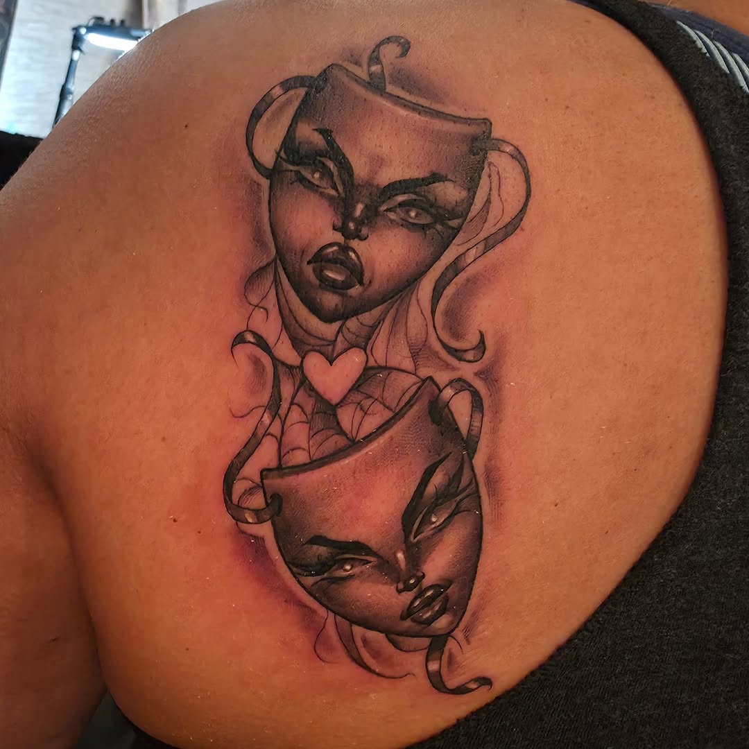 Tattoo by @nabiletorrestattoo — black_and_grey, chicano