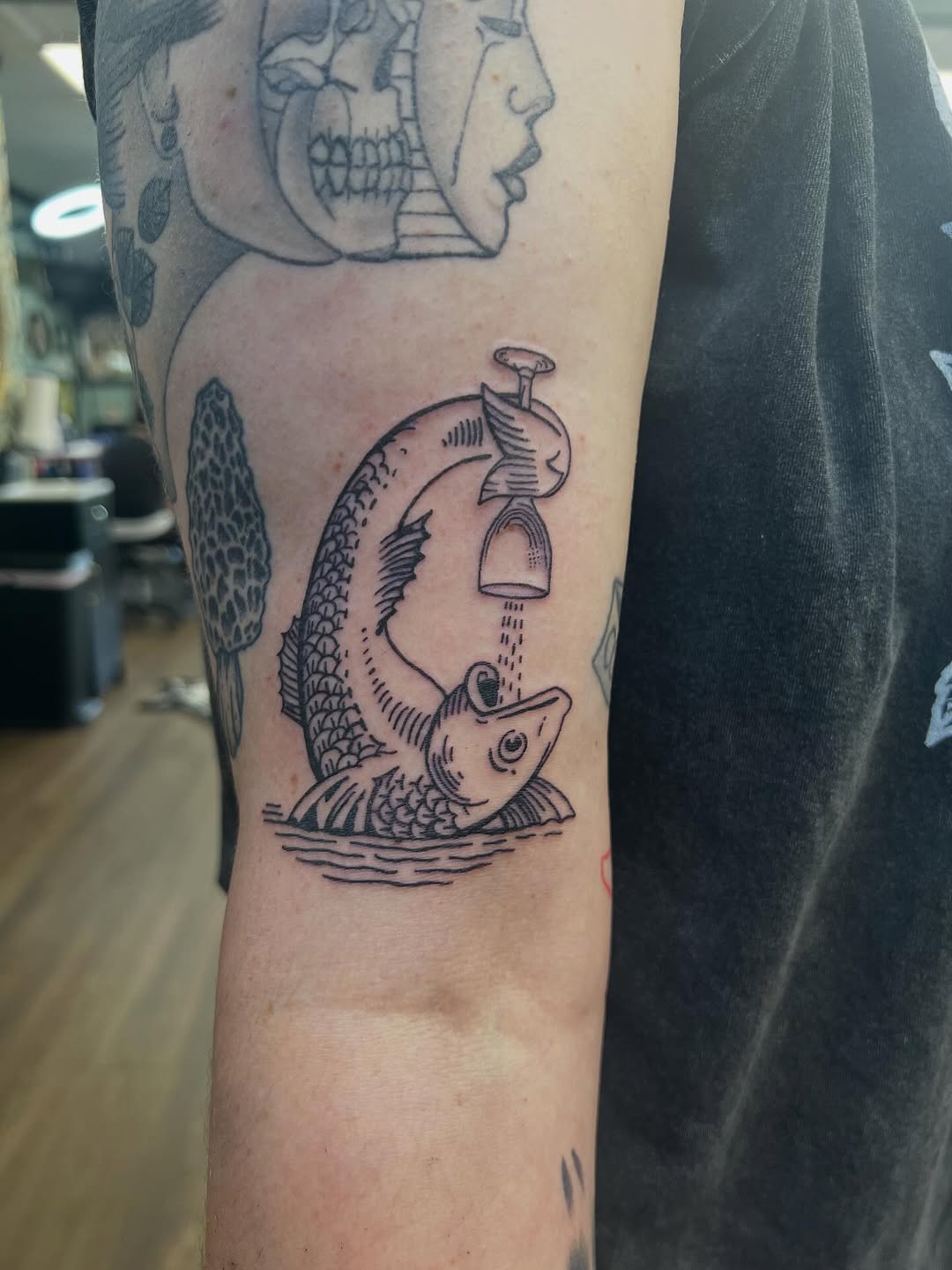 Tattoo by @codymarl — illustrative, black_and_grey