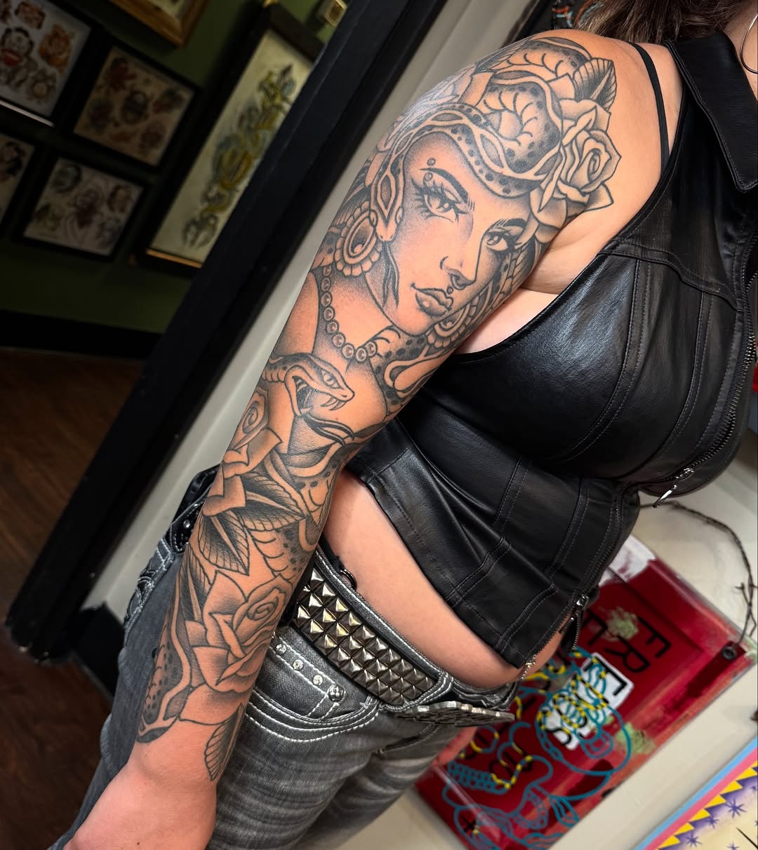 Tattoo by @threeseastattoo โ black_and_grey