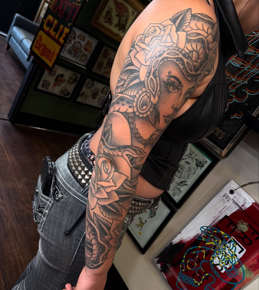 Tattoo by @threeseastattoo โ black_and_grey