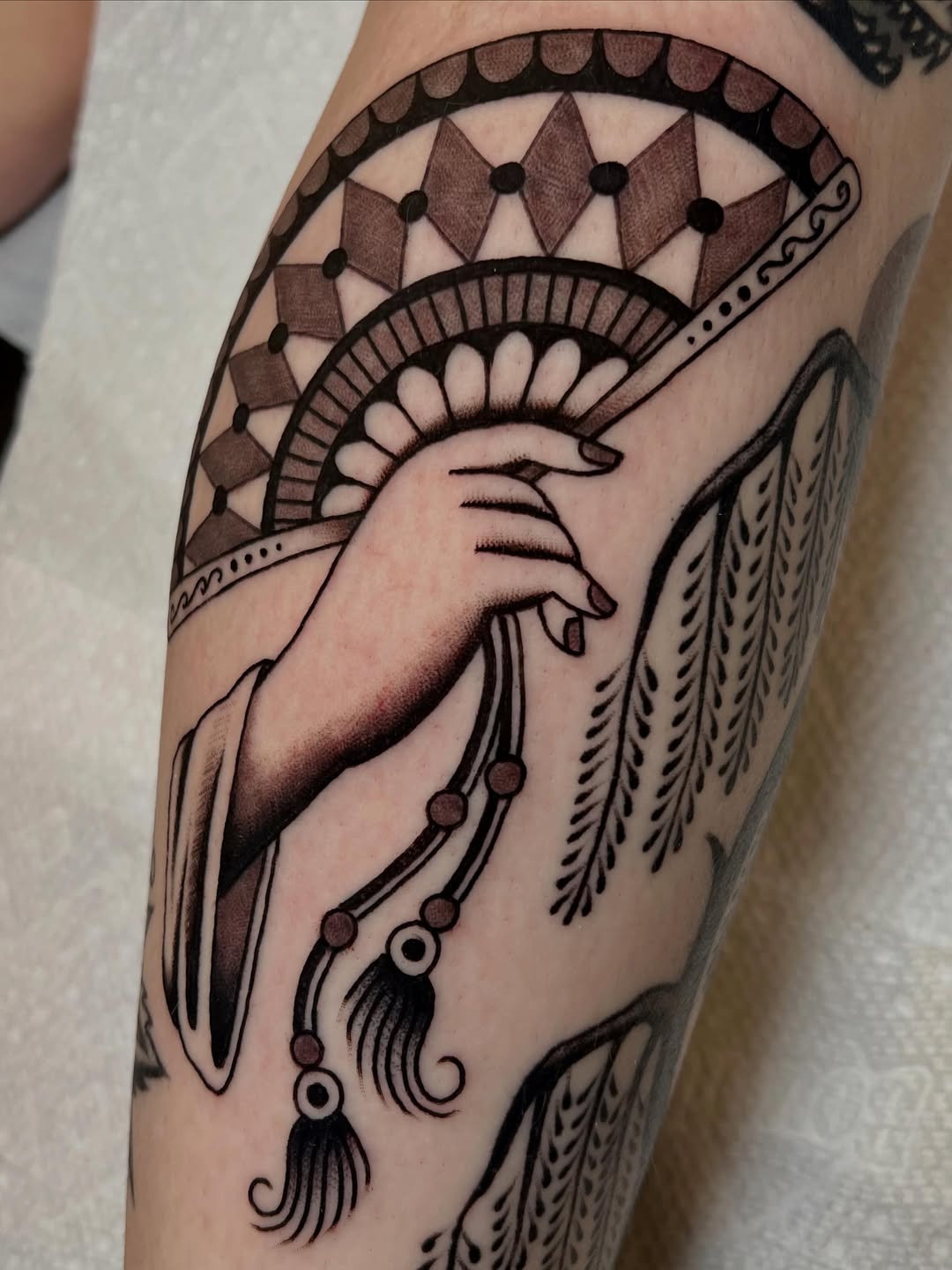 Tattoo by @livleotattoo — illustrative, black_and_grey