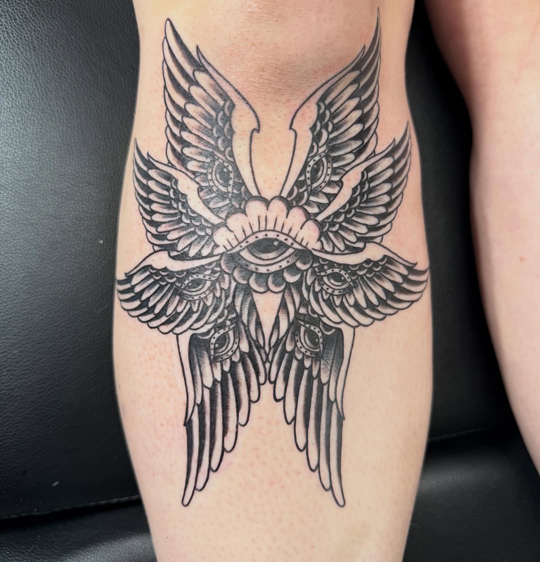 Tattoo by @tina2.0_tattoos — blackwork, illustrative